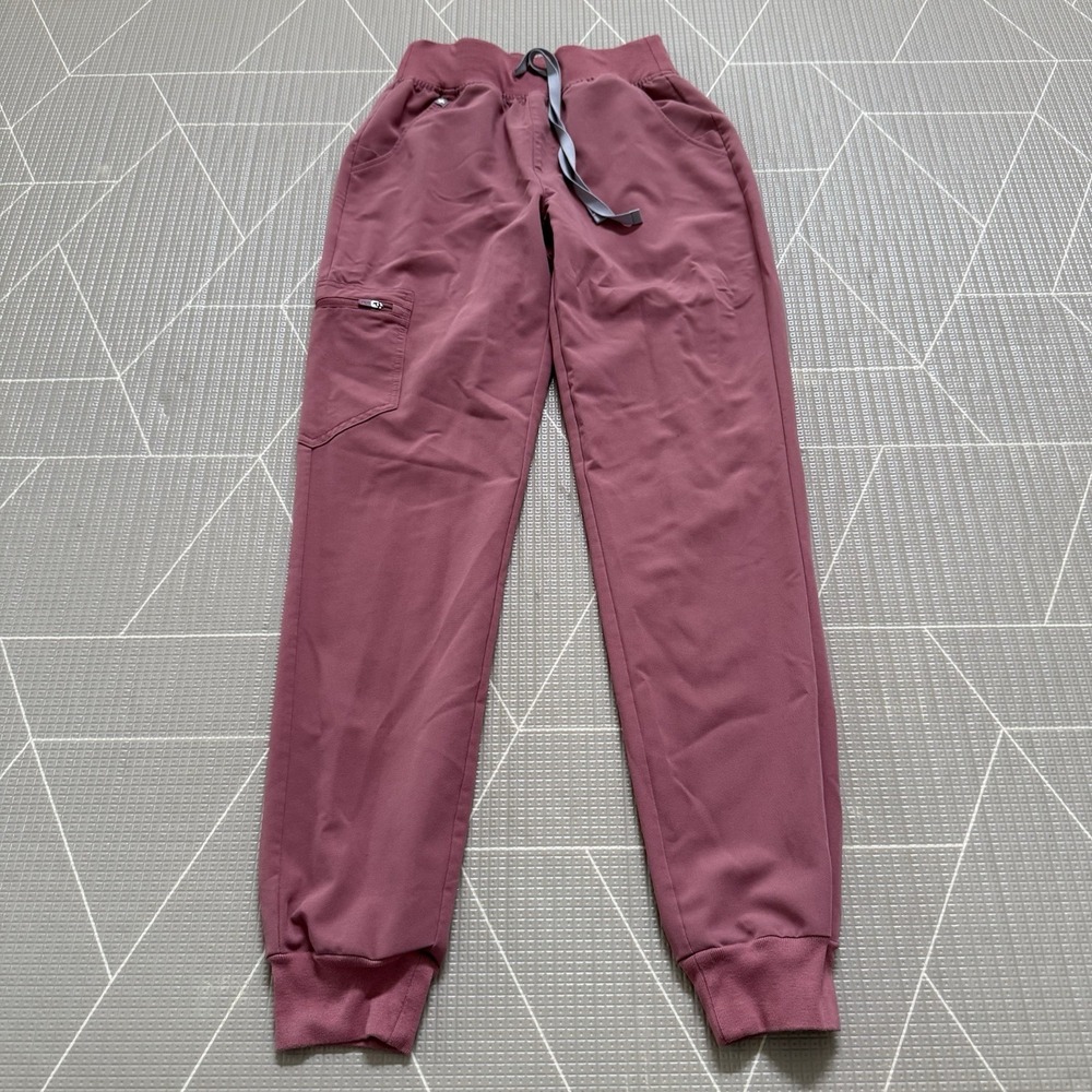Figs Women's Maroon Track Pants Joggers